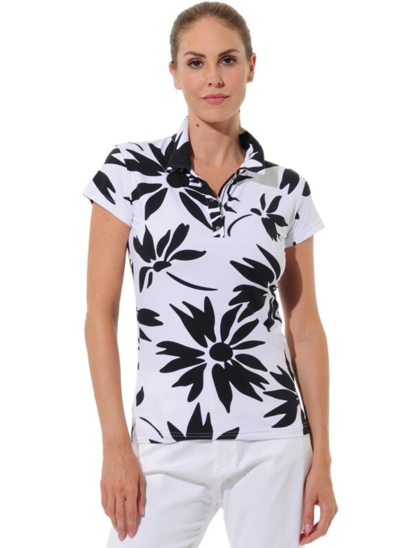 MDC DAISIES PRINT GOLF POLOSHIRT Damen