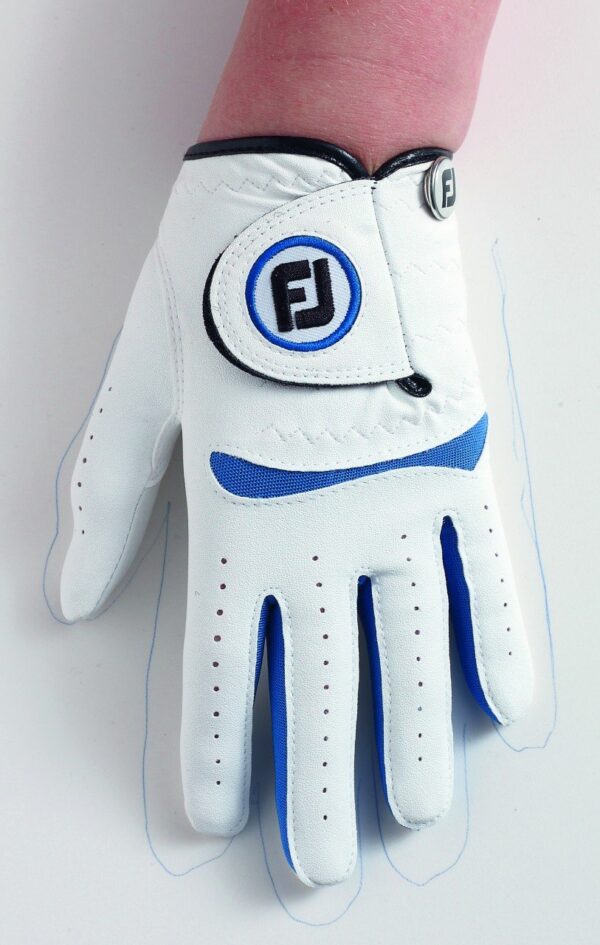 Footjoy Junior Handschuh weiß/blau