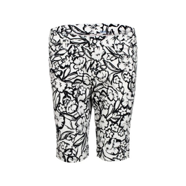 Alberto MONA-K - Black & White Flowers WR Hose Damen