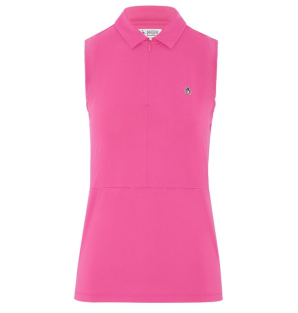 Orginal Penguin Golf SL ZIP POLO WITH MES SHIRT - Damen L pink