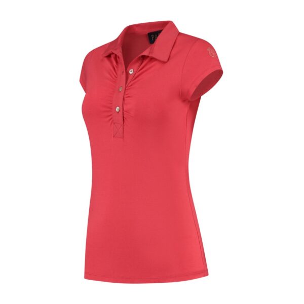 PAR69 Bien Polo SS Damen L rot